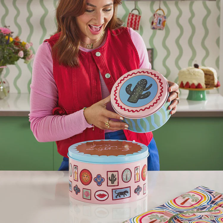 Set of 2 Electric Coast Icons Cake Tins