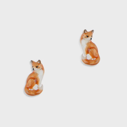 Bill Skinner Fox Stud Earrings