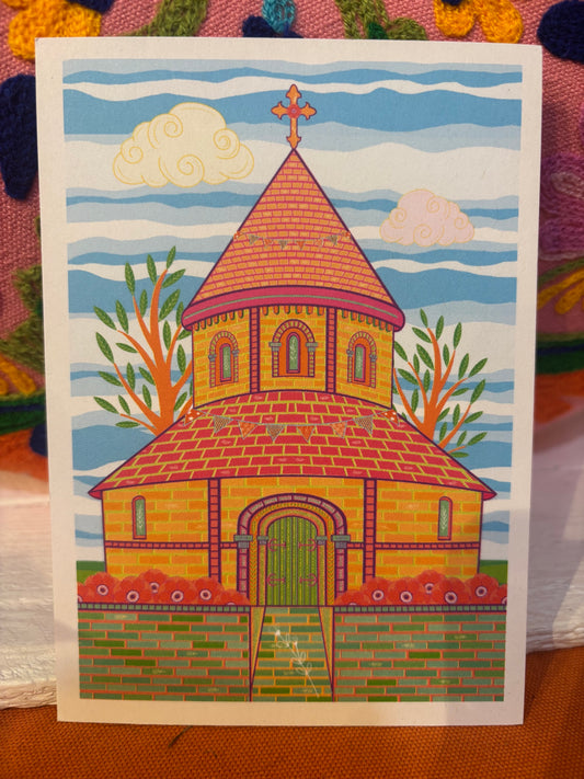 The Round Church Postcard