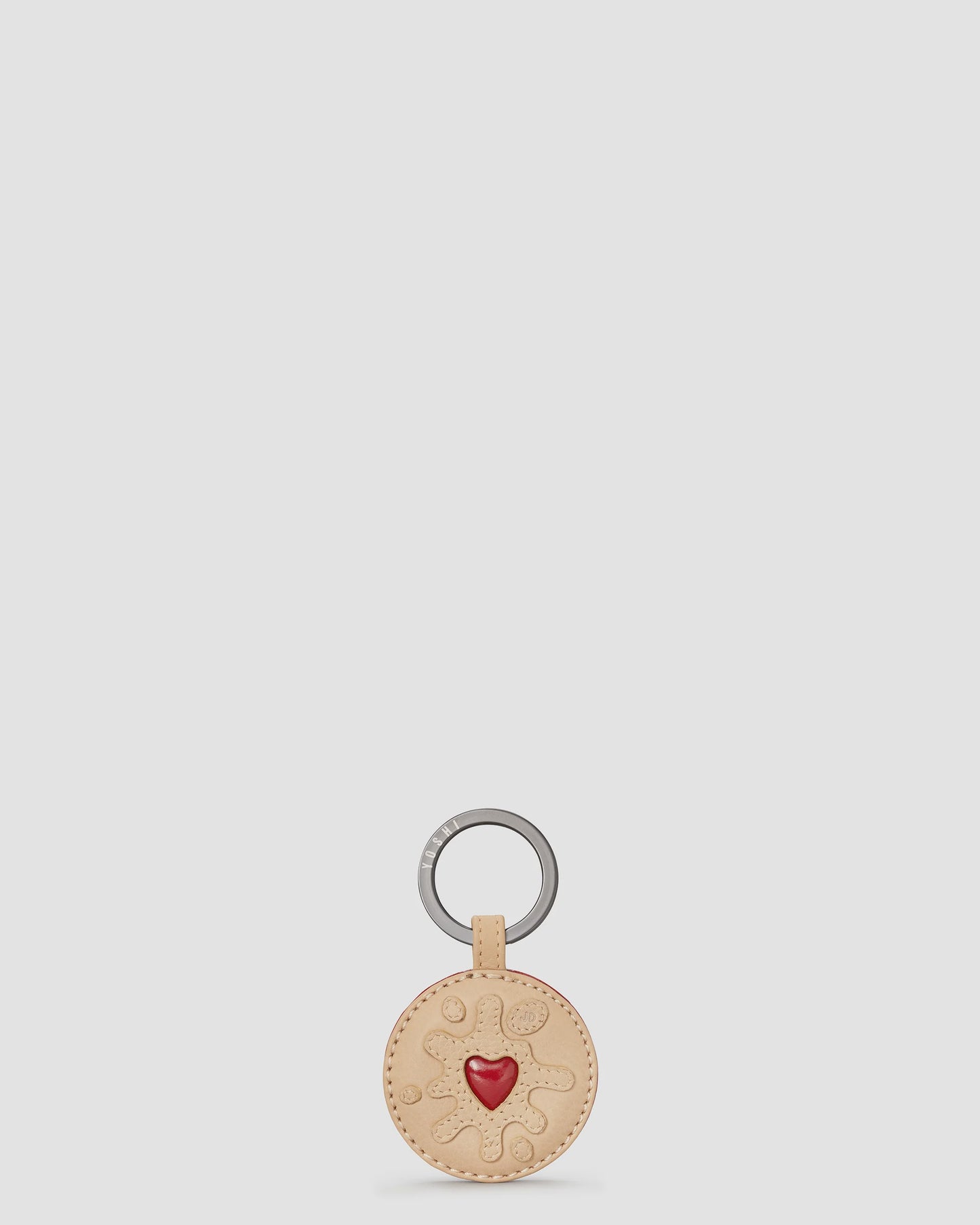 Jammy Dodger Leather Keyring