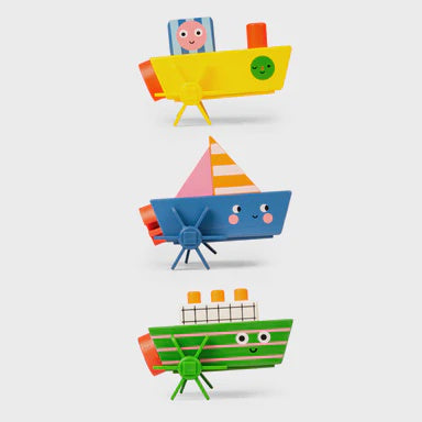 Kikkerland Kidoki Wind Up Boat Toy