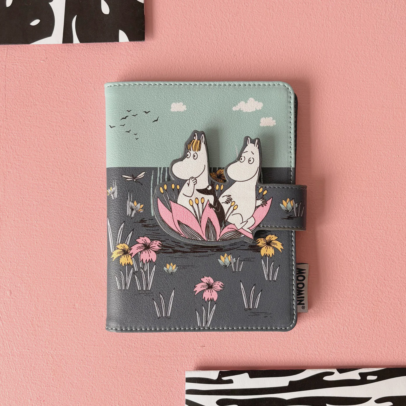 Moomin Lotus Travel Wallet