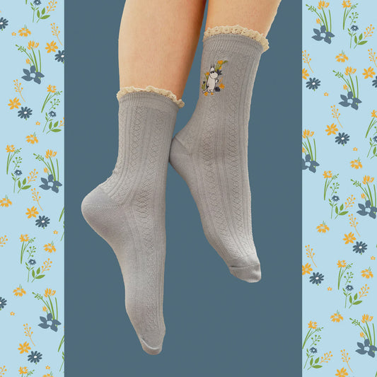 Moomin Blue Lace Socks