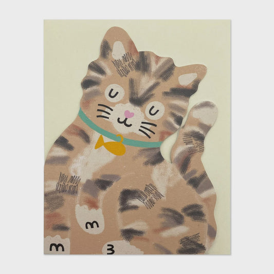 Tabby Cat Mini Card - Podarok