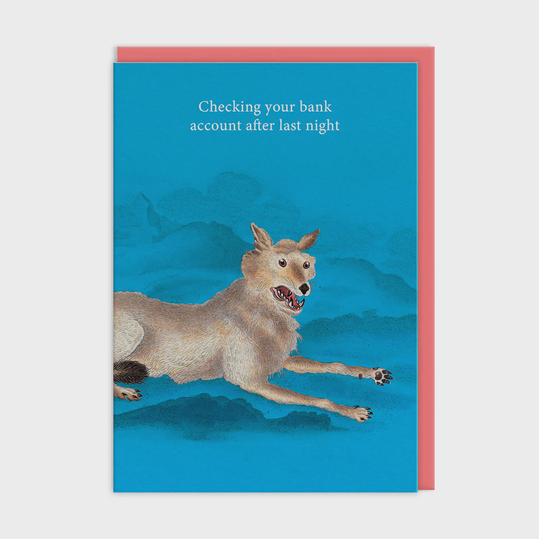 Bank Account Greetings Card
