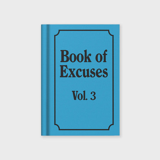 Book Of Excuses Mini Hardback Fabric Notebook