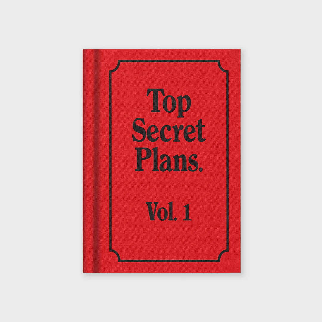 Top Secret Plans Mini Hardback Fabric Notebook
