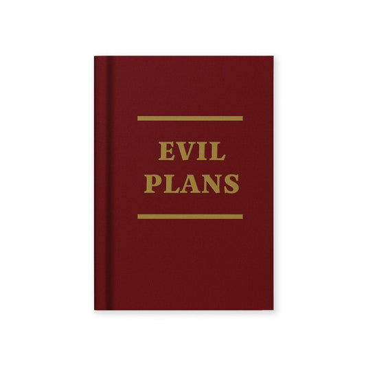 Evil Plans Mini Hardback Fabric Notebook