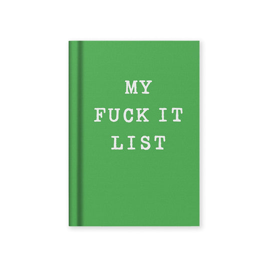 My Fuck It List Mini Hardback Fabric Notebook