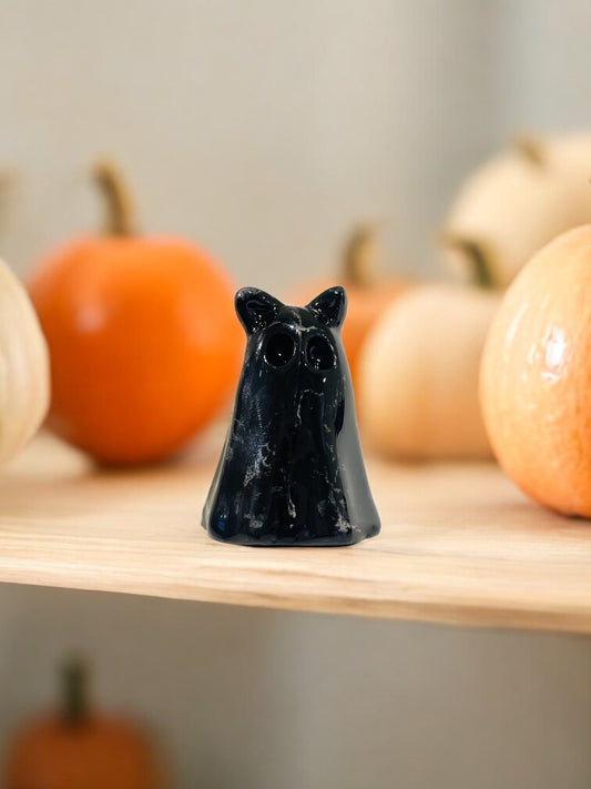 Handmade Ceramic Cat Ghost