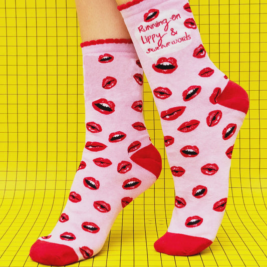 Running on Lippy Socks