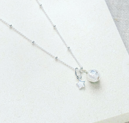 Lezzeri Shine On Star Silver Necklace