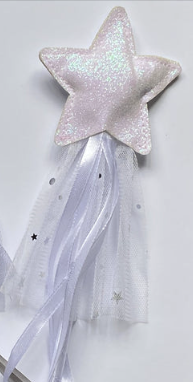 White Sparkle Star Wand
