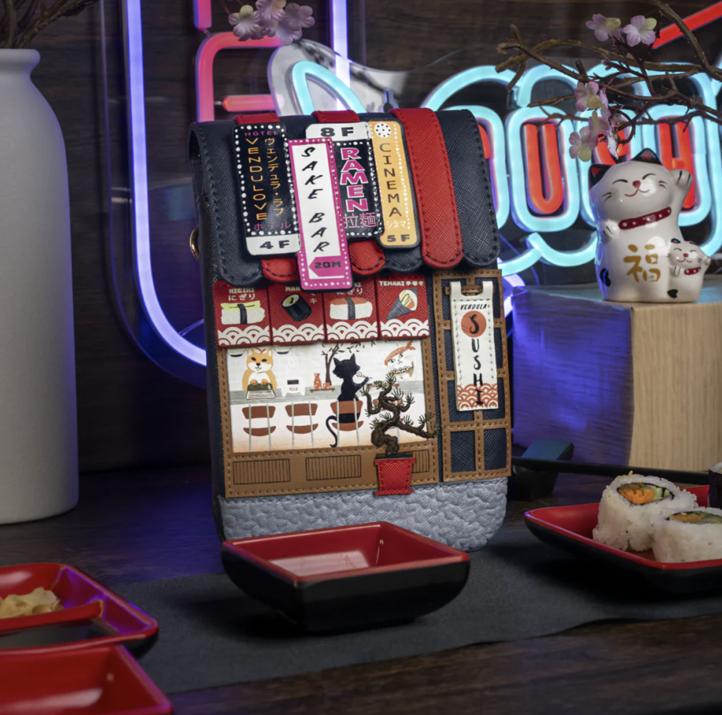 Vendula Sushi Blue Edition Phone Pouch Bag