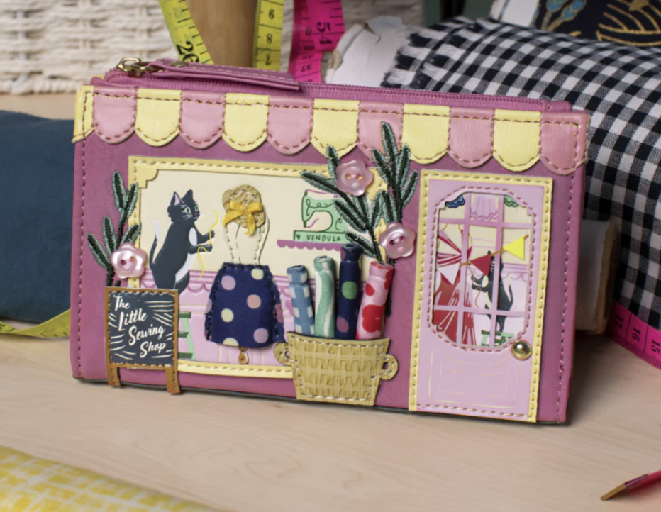 Vendula Sewing Shop Raspberry Edition Compact Folding Wallet