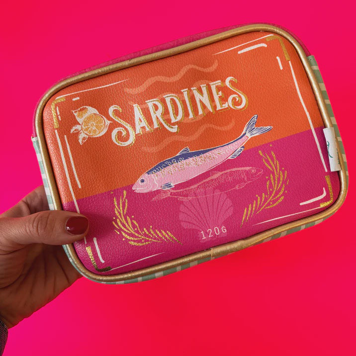 Tide Sardines Makeup Bag