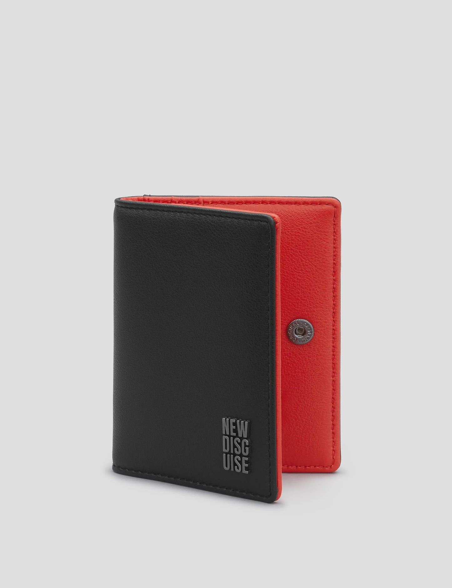 Nolan Black and Red Flap Over Card Holder