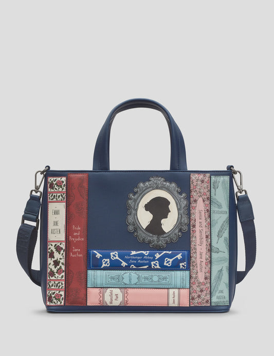 Jane Austen Navy Book Club Multiway Grab Bag