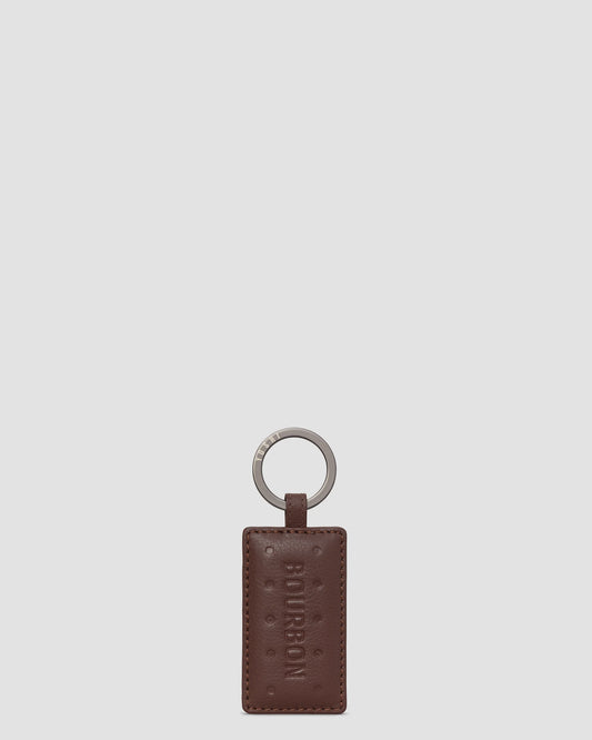 Bourbon Biscuit Leather Keyring