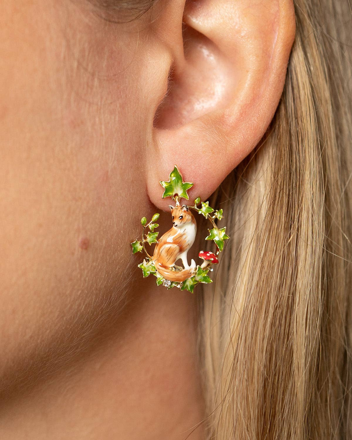 Bill Skinner Fox & Ivy Hoop Earrings