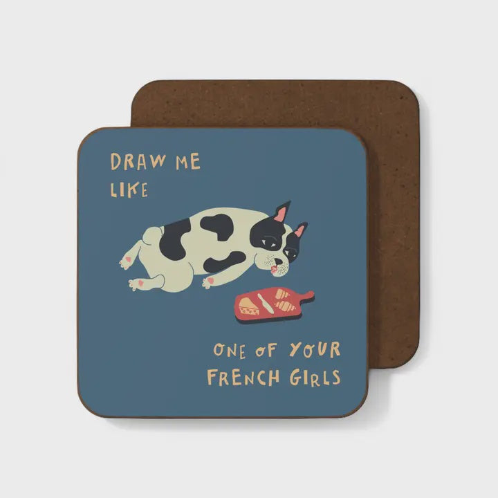 Betiobca Coaster- French Girls Dog