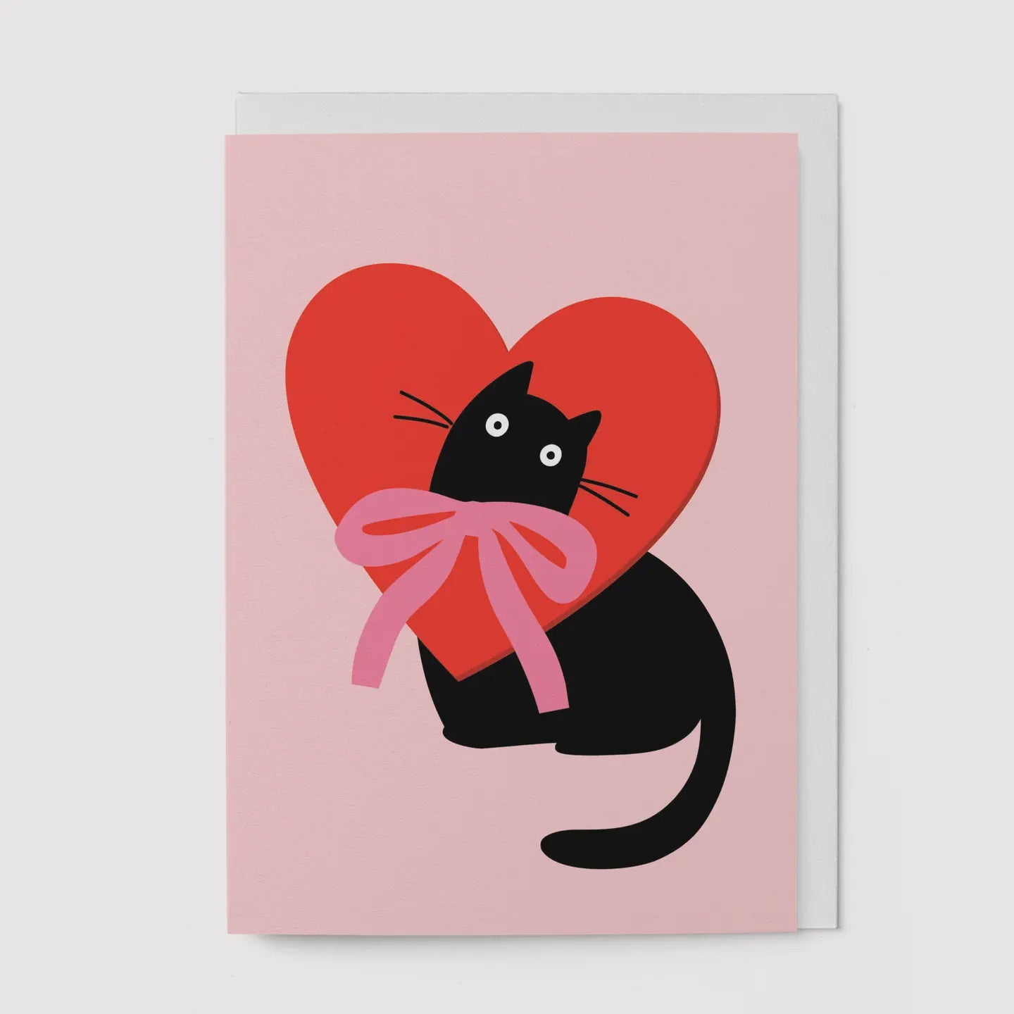 Love Cat Bow Card