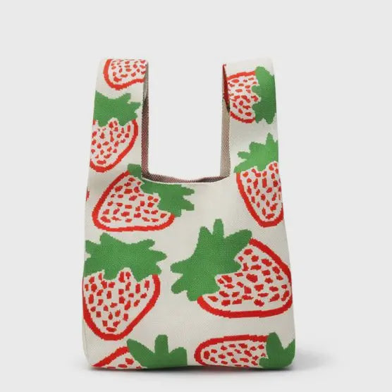 Berry Sweet Knit Tote Bag Medium