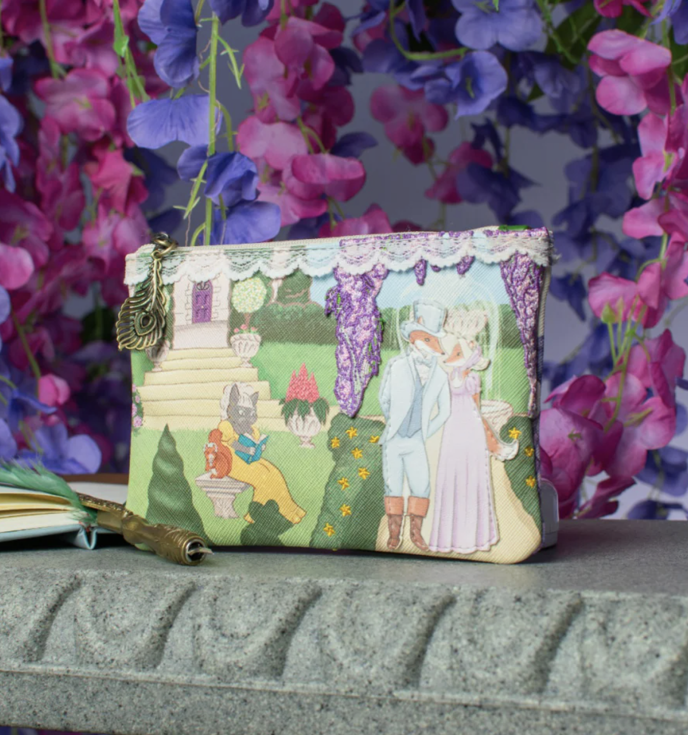 Vendula Heritage - Regency Gardens Zipper Coin Purse