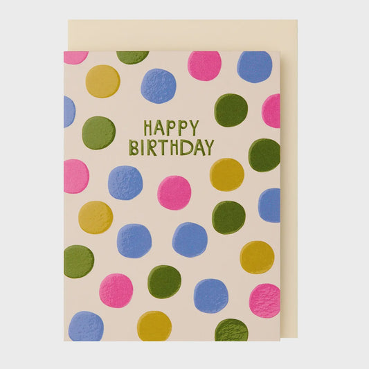 Happy Birthday Spotty Mini Card