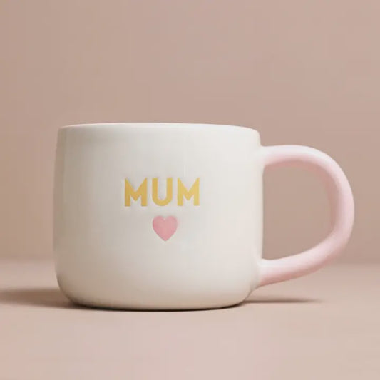 Ceramic Pink Heart Mum Mug - Podarok