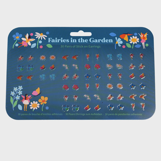 Fairies in the Garden Stick On Earrings