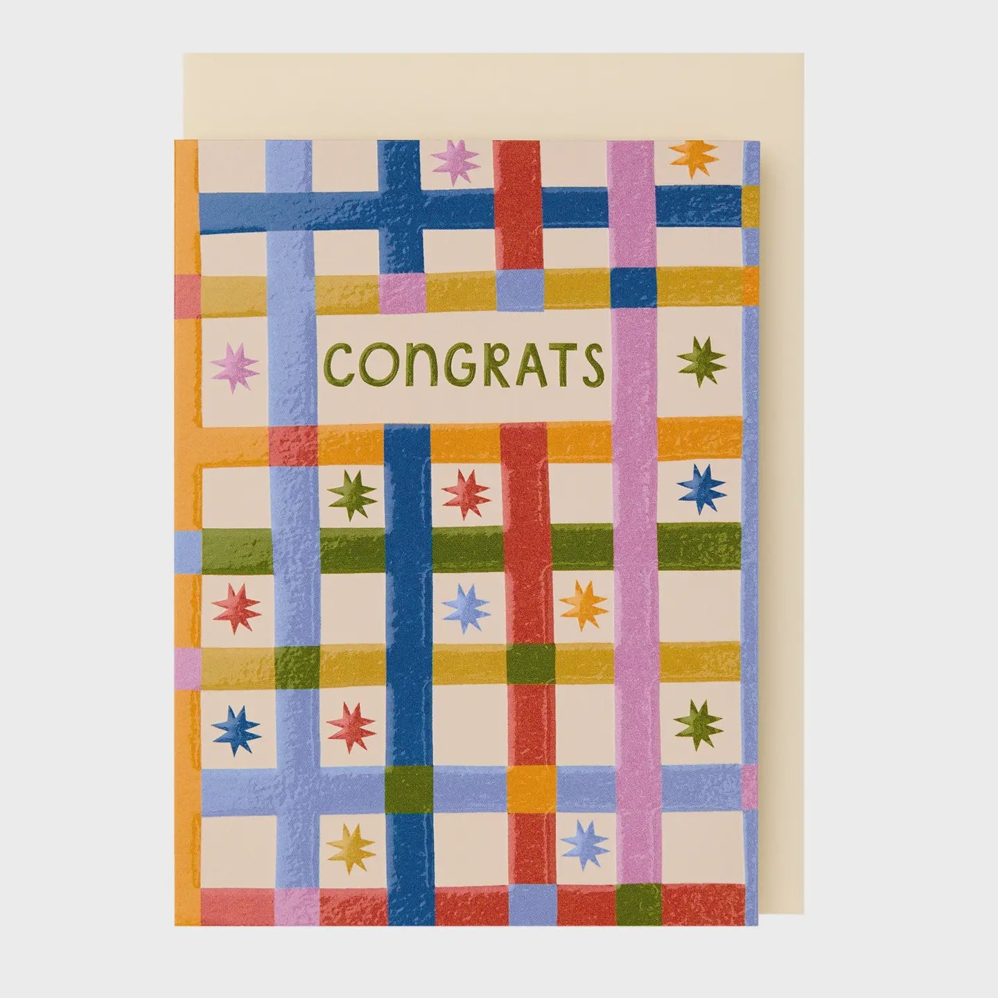 Congrats Woven Mini Card