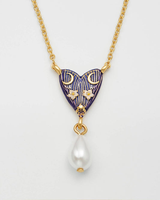 Jasmine Moon Butterfly Pearl Necklace