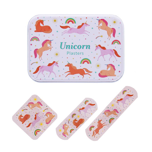 Kids Unicorn Plasters in a Tin