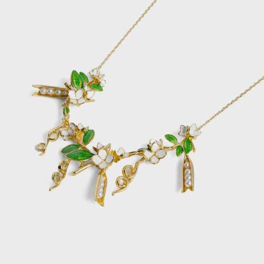 Peapod Statement Necklace