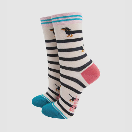 Winding Sausage Dog Socks