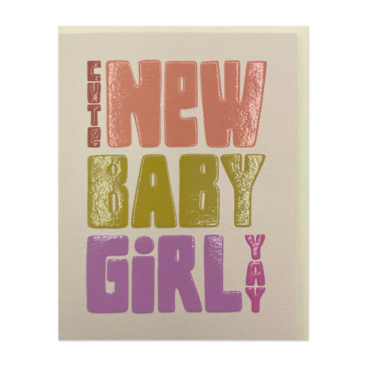 Cute New Baby Girl Card
