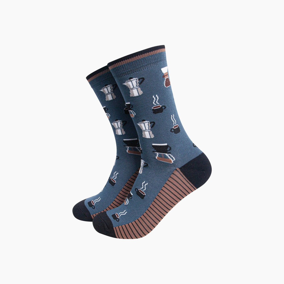 Men's Teal Barista Coffee Socks