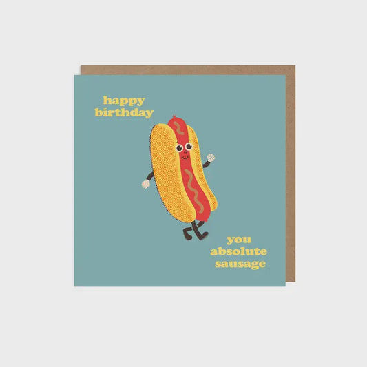 You Sausage Retro Card