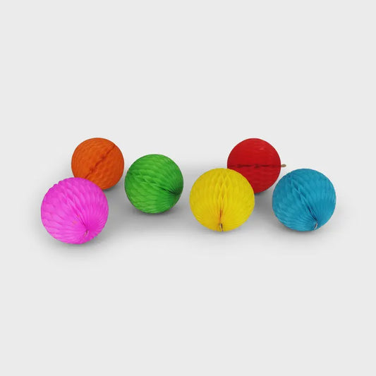 Honeycomb Baubles Set of 6