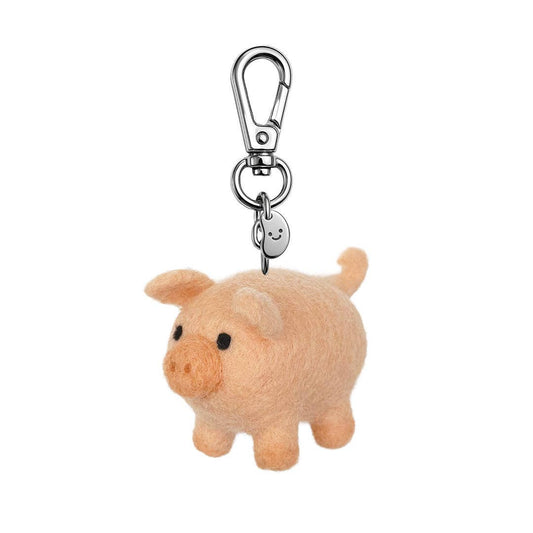 Penelope The Pig Felt Keychain