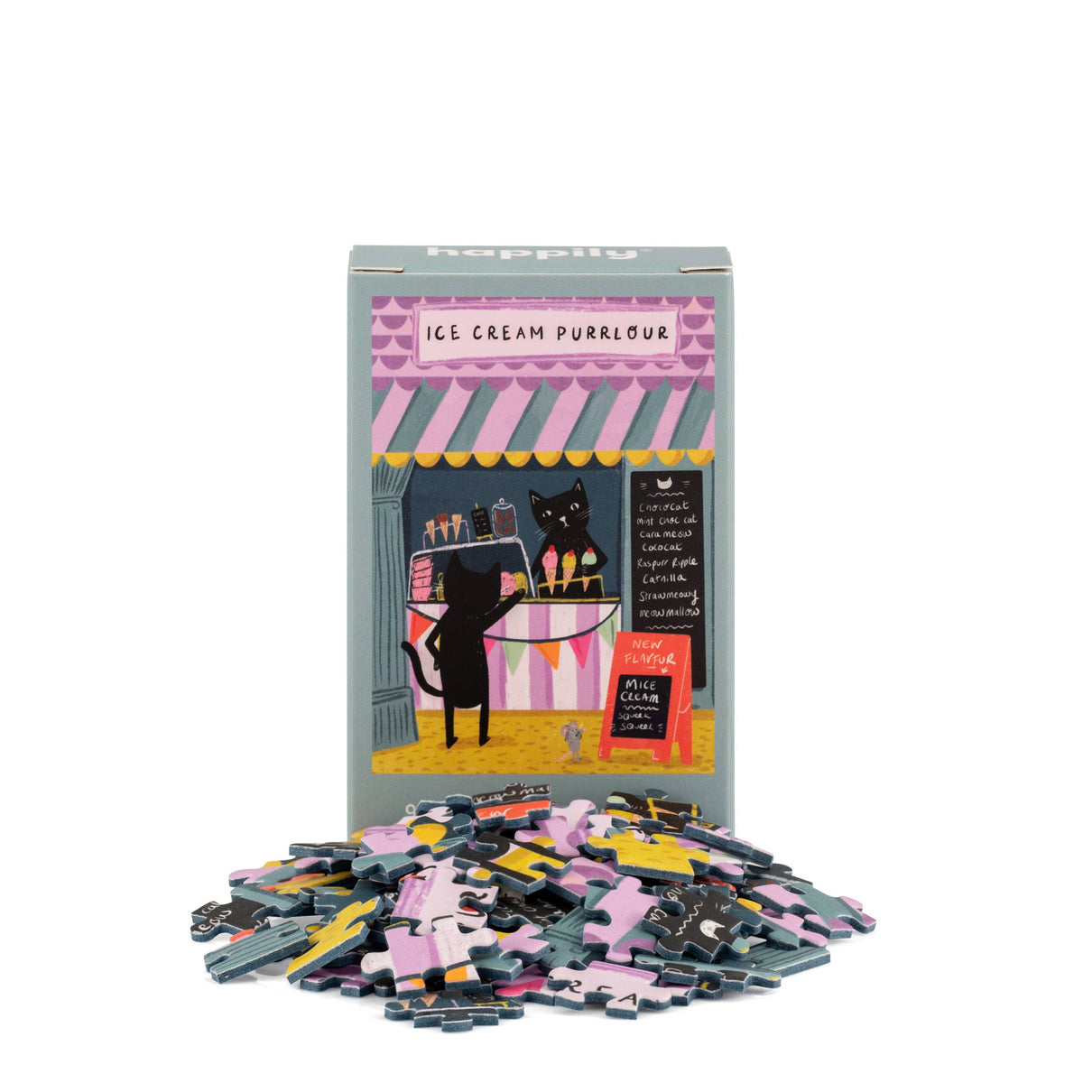 Ice Cream Purrlour  99 Piece Mini Jigsaw Puzzle