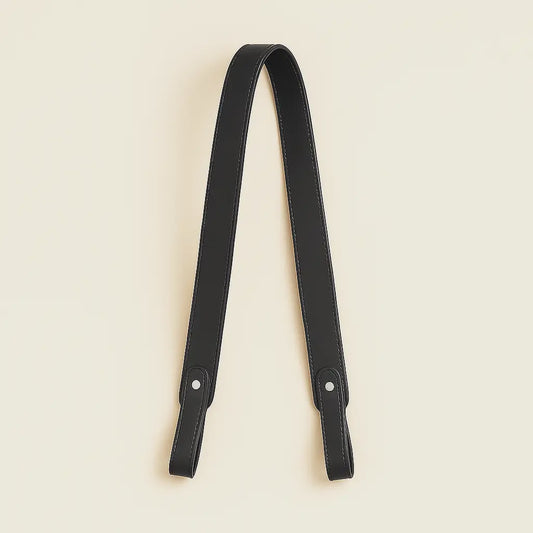 Black Vegan Leather Shoulder Strap