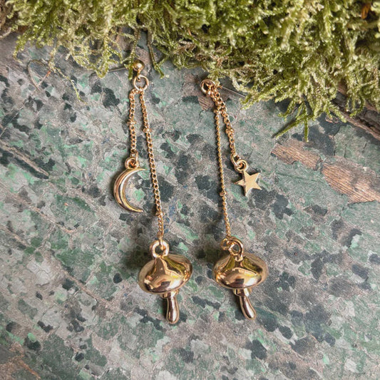 House of Disaster Forage Gold Drop Earrings