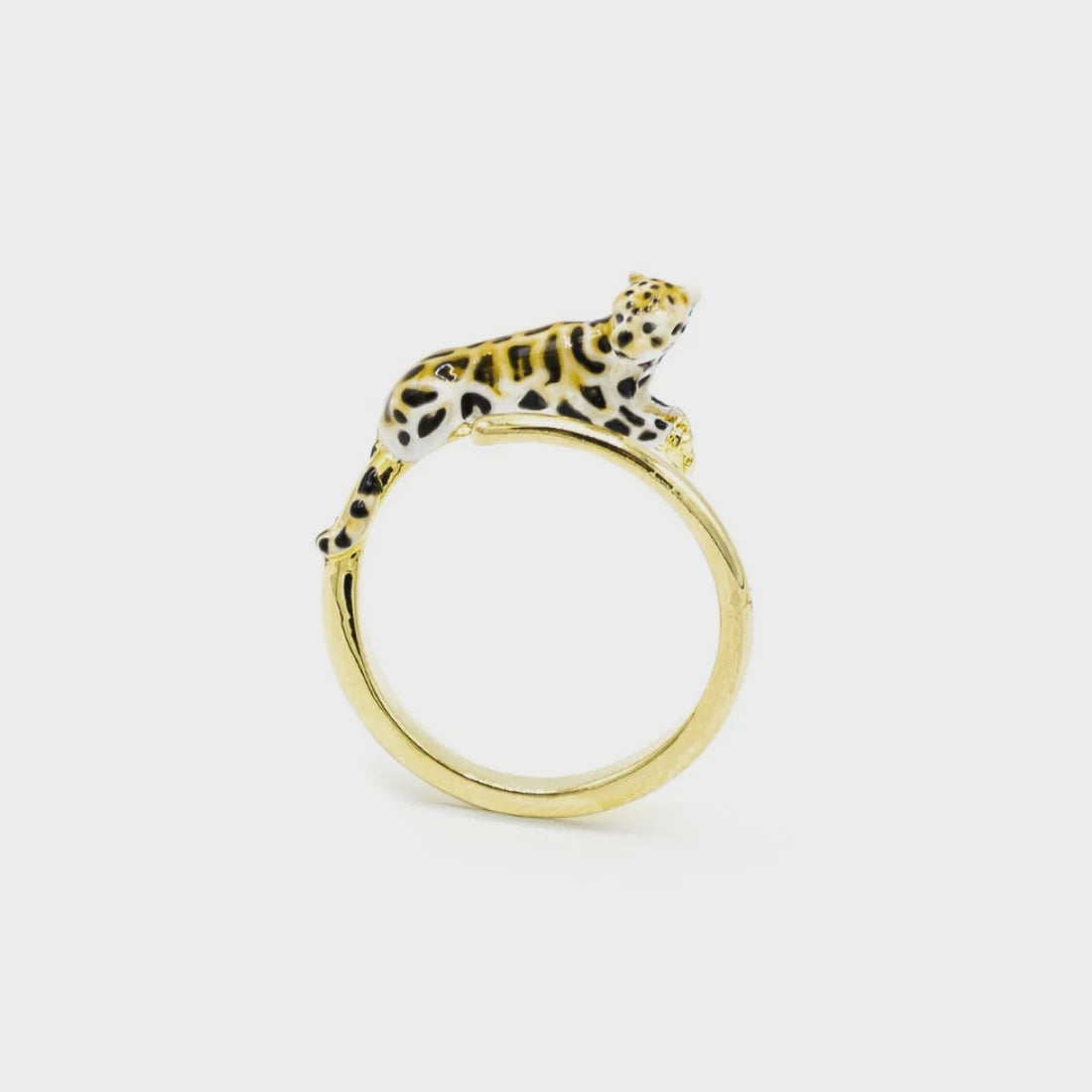 Bill Skinner Clouded Leopard Open Ring