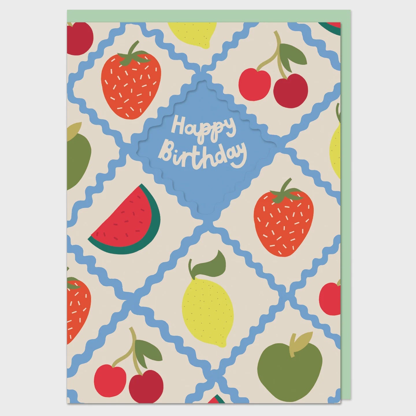 Fruity Happy Birthday Cut Out Card