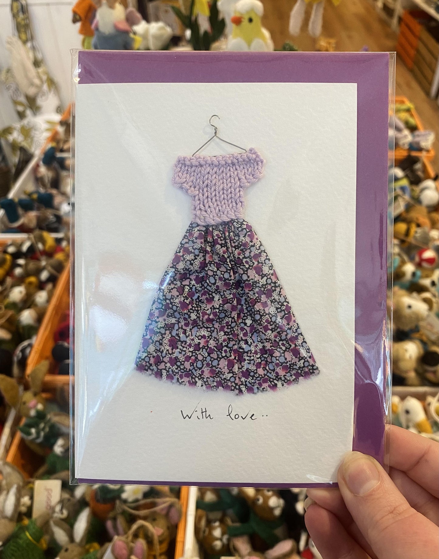 Liz Lynch Purple With Love Dress Card