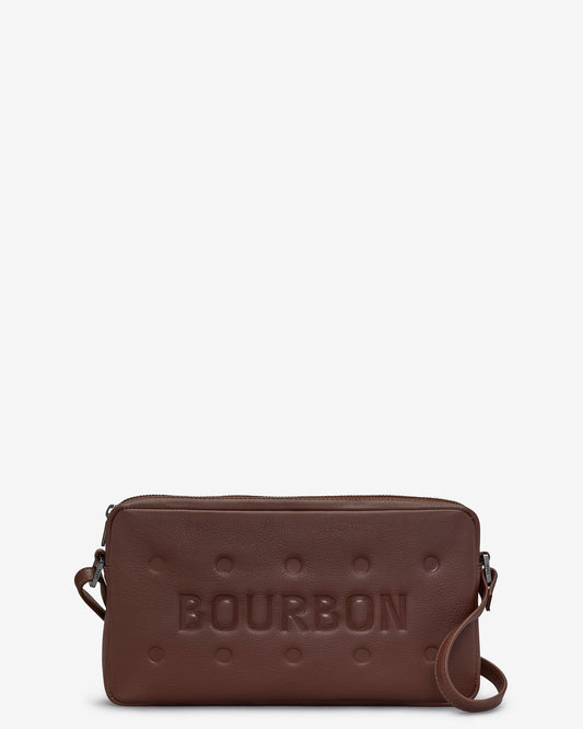 Yoshi Leather Bourbon Biscuit Cross Body Bag