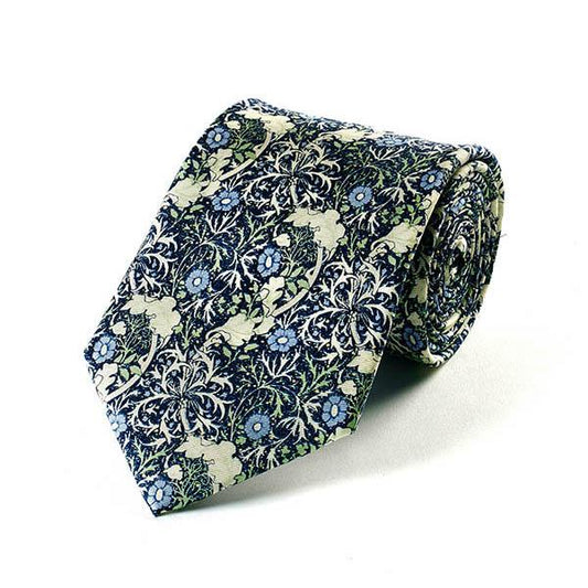Fox and Chave Morris Seaweed Silk Tie