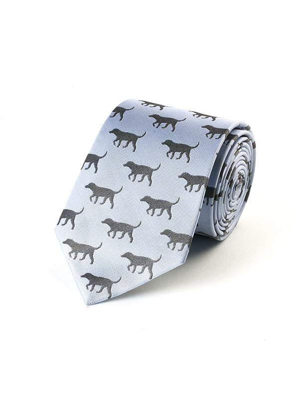 Fox and Chave Black Lab Blue Tie - Podarok